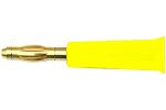 Bananenstecker 4 mm, gelb, ve