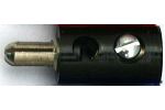 Zwergstecker 2,6 mm, schwarz,
