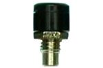 Zwergbuchse 2,6 mm, schwarz,