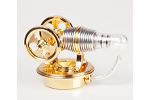 Stirlingmotor Twin Gold monti