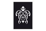 Airbrush Schablone MAORI TURT