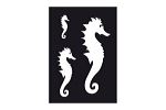 Airbrush Schablone SEA HORSE