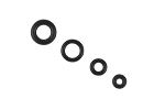 O-Ring 1,5x3mm fr Wellen- 3