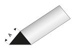 ASA Dreikantstab 90 3x330 mm