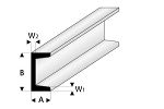 ASA U-Profil 3x6x1000 mm
