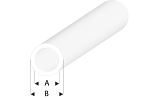 ASA Rohr transparent 2x3x330