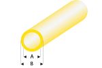 ASA Rohr transparent gelb 2x3