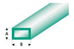 ASA Rechteck Rohr transparent