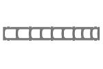 Untere CFK Chassis Rahmen, 1,0mm LOGO XXtreme 700