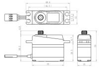 Savox Midi TS-Servo SH 1250MG