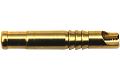 2 mm Goldverbinder, Buchse /