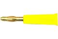 Bananenstecker 4 mm, gelb, ve