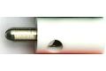 Zwergstecker 2,6 mm, wei,