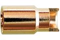 6,0 mm, geschlitzte Goldbuchs