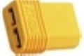 Kurzadapter, XT60-Stecker - T