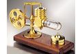 Stirlingmotor Gold montiert