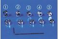 Stellringe 4 mm Inbus 5x