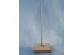 Flaggenstock Holz/Messing mit