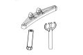 Obere Platte hinten + Halter