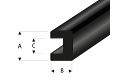 Gummi U-Profil 4x6 mm L=2 m
