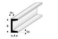 ASA U-Profil 3x6x1000 mm