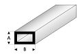 ASA Rechteck Rohr 5x10x330 mm