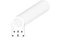 ASA Rohr transparent 2x3x330