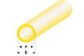 ASA Rohr transparent gelb 2x3