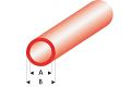 ASA Rohr transparent rot 2x3x