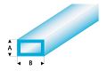 ASA Rechteck Rohr transparent