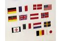 Flaggensatz Belgien  25x40 mm